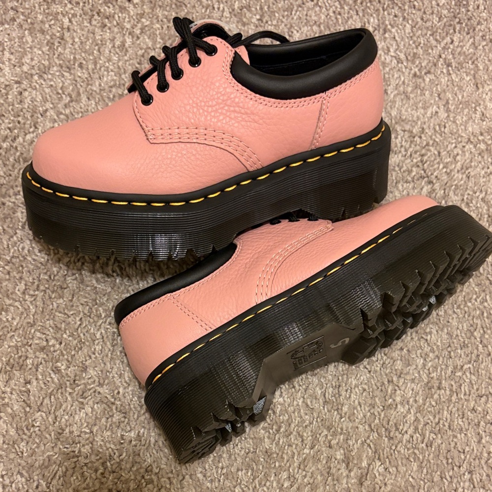 Dr. Martens Pink Platform Shoes